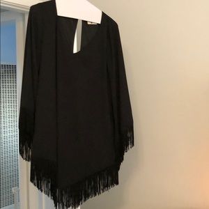 Show Me Your Mumu black fringe dress
